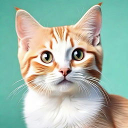 Generate an image of an incredibly cute cat brimming with adorability.