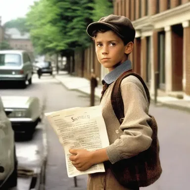The film portrayed the journey of a 12-year-old paperboy who became a hero after discovering a secret government plot.