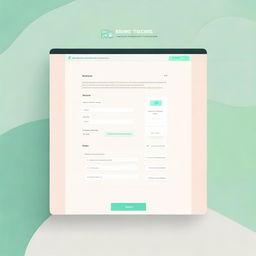 Design a modern, user-friendly login page for a planning application aimed at teachers, adorned with education-related symbols and a soft color palette suggesting simplicity and organization.