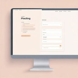 Design a modern, user-friendly login page for a planning application aimed at teachers, adorned with education-related symbols and a soft color palette suggesting simplicity and organization.