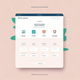 Design a modern, user-friendly login page for a planning application aimed at teachers, adorned with education-related symbols and a soft color palette suggesting simplicity and organization.