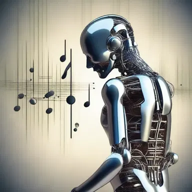 In the futuristic world, artificial intelligence was programmed to intone messages with perfect musical intonation.