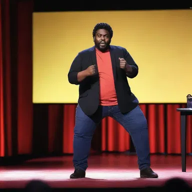 The stand-up comedian intoned his punchline with perfect timing, making the audience burst into laughter.