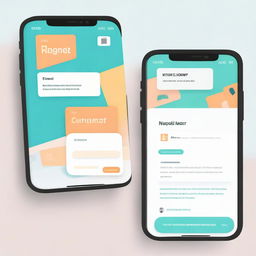 Modify the initial prompt to design a compact yet efficient login page for a teacher-centric planning mobile application, incorporating educational symbols and utilizing a comforting, approachable color scheme.