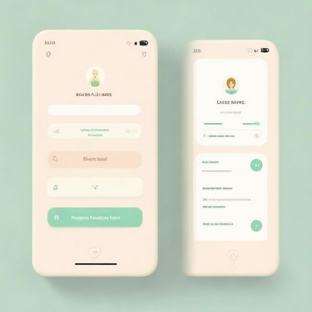 Design a modern and simplistic login screen for a mobile app targeting teachers, incorporating intuitive design elements, education-related symbols and a soothing, neutral color palette.