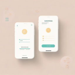 Design a modern and simplistic login screen for a mobile app targeting teachers, incorporating intuitive design elements, education-related symbols and a soothing, neutral color palette.