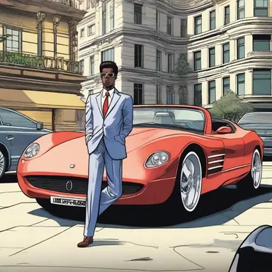 In the comic book series, the profligate hero spends his days lavishly spending his fortune on luxurious cars and gadgets.