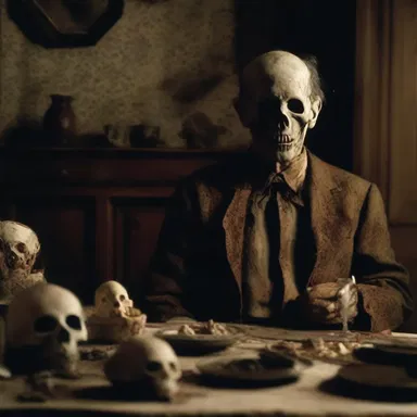 In the horror movie, the profligate character's obsession with collecting haunted objects leads to the destruction of his life and the release of malevolent spirits.
