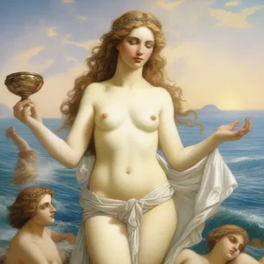 In Greek mythology, Aphrodite, the goddess of love, would often give the glad eye to the mortal men she desired.