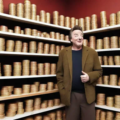 The comedian made an amusing joke about his oddment collection.
