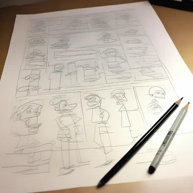 The animator's kit consisted of a lightbox, pencils, and tracing paper to create each frame.