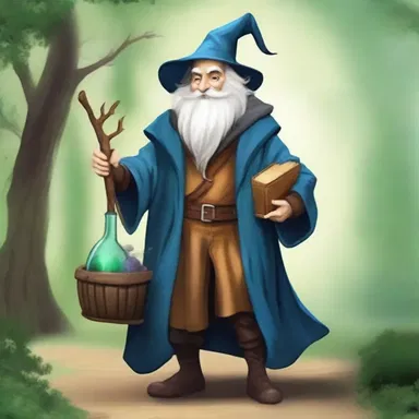 In the realm of magic and dragons, the wizard carried a kit with enchanted potions and spellbooks.
