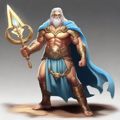 The gods kitted out the hero with magical weapons to help him in his quest.