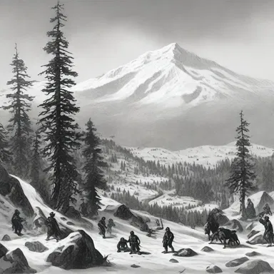 During the Donner Party tragedy in 1846, a pogonip descended on the Sierra Nevada, exacerbating the harsh conditions and making survival even more difficult.