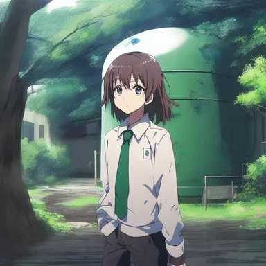 In the anime series, the protagonist uncovers a hidden secret lurking beneath their high school - a septic tank containing mysterious organisms.