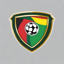 Distinctive emblem of the victorious African national football team for the Africa Cup of Nations 2023, reflecting their nation's colors and symbols