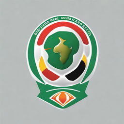 Distinctive emblem of the victorious African national football team for the Africa Cup of Nations 2023, reflecting their nation's colors and symbols