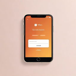 Create a clean, intuitive, and modern login screen for a mobile application, featuring user-friendly design elements, warm color palette, and subtle educational-themed details.