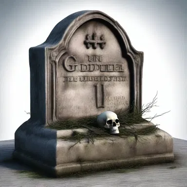 In the gothic novel, the protagonist discovered an osteophyte growing on the ancient tombstone.