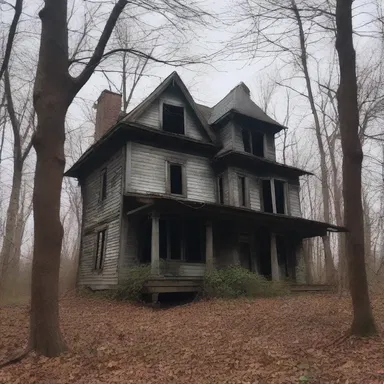 The old abandoned house in the woods looked ruly from the outside, but inside, it held unspeakable horrors.