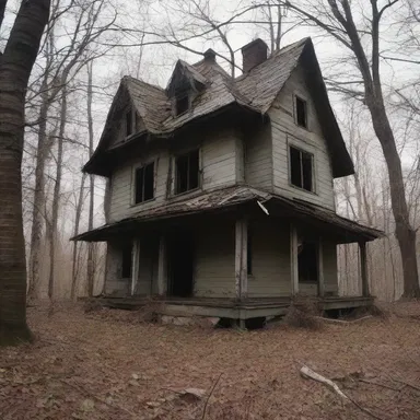The old abandoned house in the woods looked ruly from the outside, but inside, it held unspeakable horrors.