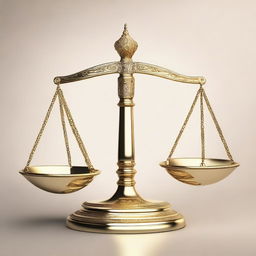 A high-resolution digital art piece showcasing the scales of Libra