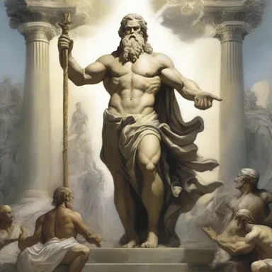 In Greek mythology, Zeus proffered a proposal to the gods to end the Titanomachy.