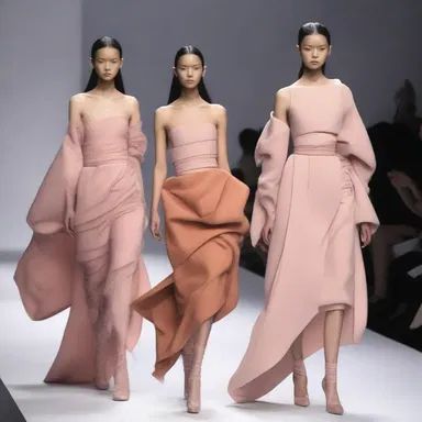 The avant-garde designer showcased a complex and uncomprehended collection that challenged conventional ideas of beauty.