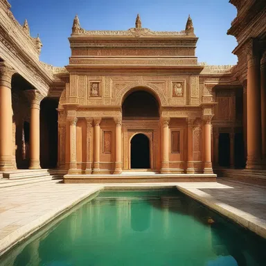 The sacred water gained permeableness as it flowed through the holy temple.