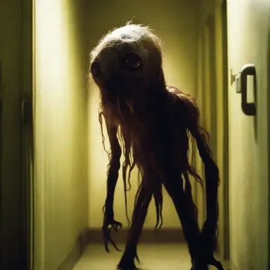 The horror movie depicted a terrifying creature with permeableness, capable of entering any locked room.
