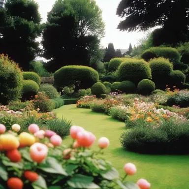 The director's use of lush landscapes and blooming gardens in the film captures the fruitfulness of the setting.