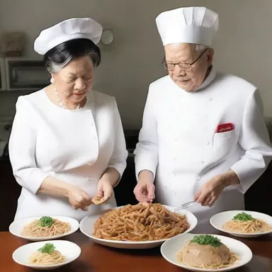 As a token of their love, the couple cooked a special dinner together which included a dish of chitterlings.