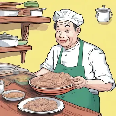 In the novel, the character savored the aroma of chitterlings cooking in the kitchen, reminiscing about his childhood.