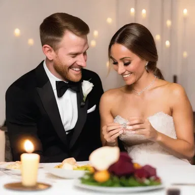 During their candlelit dinner, he made a sudden switcheroo and presented her with an engagement ring instead of a dessert.