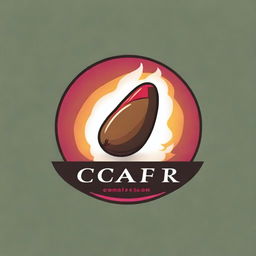 A premium quality, digital art logo illustrating a burning cigar with ash in vivid colors