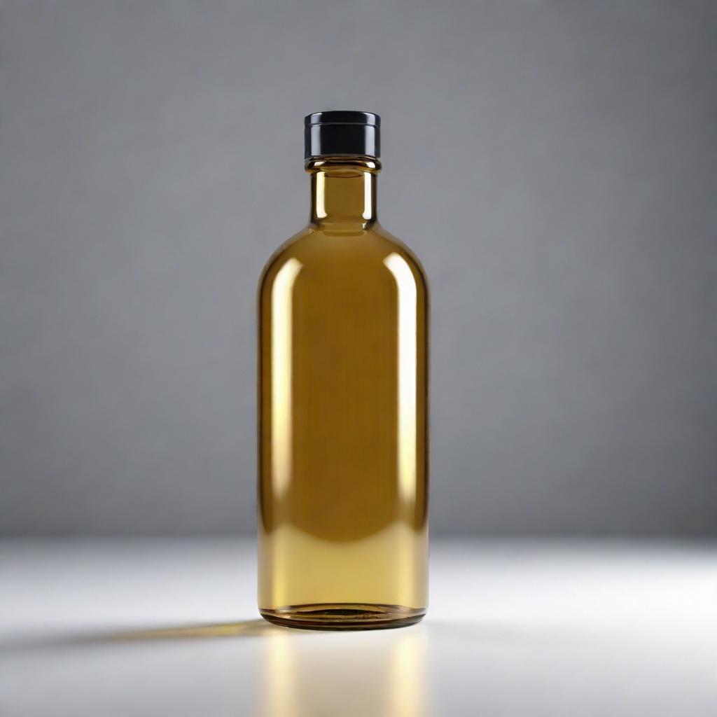 A 3D rendered background with a slick, modern aesthetic, reflecting the gleaming surface of an oil bottle.