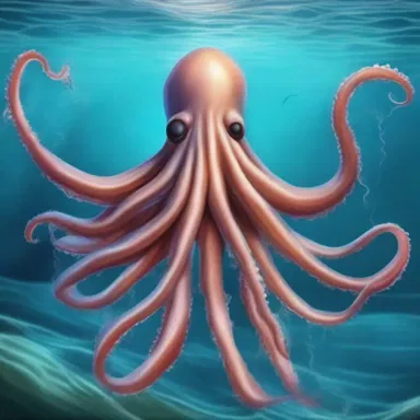 According to ancient mythology, the sea god Poseidon created the giant squid to protect his underwater kingdom from intruders.