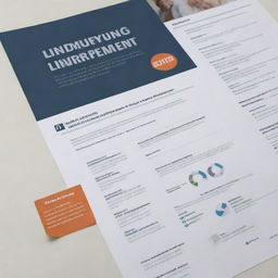 Create a thoughtful poster showing solutions to unemployment, with a focus on preparing students for the workforce after graduation. Include subtle elements that reference educational guidance and success metrics.