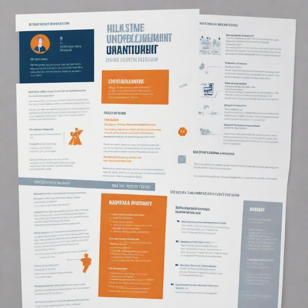 Create a thoughtful poster showing solutions to unemployment, with a focus on preparing students for the workforce after graduation. Include subtle elements that reference educational guidance and success metrics.