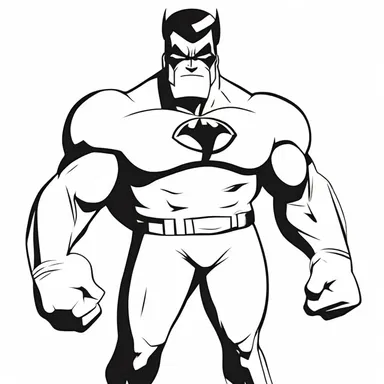 The superhero in the cartoon had the body of a mesomorph, with bulging muscles that helped him fight crime and save the day.
