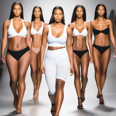 The fashion industry often showcases mesomorph models with their defined muscular physique, walking the runway with confidence and style.