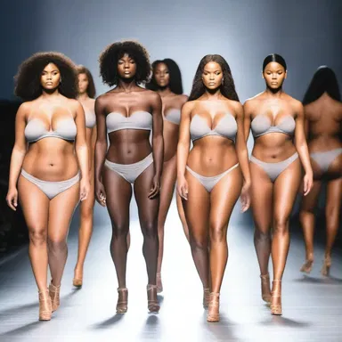 The fashion industry often showcases mesomorph models with their defined muscular physique, walking the runway with confidence and style.