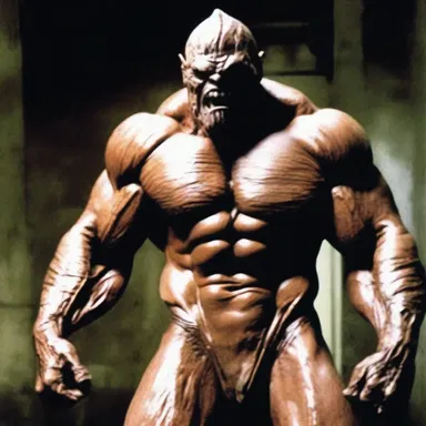 In the horror movie, the mesomorph actor played the role of a terrifying monster, using his powerful muscles to instill fear in the audience.