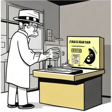 In the cartoon, the scintillation counter blinked and made funny sounds whenever it detected radioactive material.