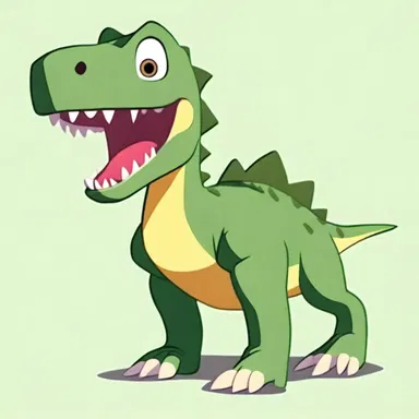 In the animated TV show, the main character's pet dinosaur was depicted with a unique greenish-brown color that made it instantly recognizable.