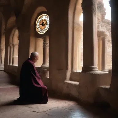 The clock-watcher in the monastery was always distracted by thoughts of the evening prayer.