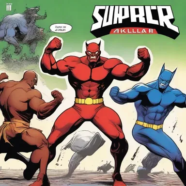 In the latest issue of the superhero comic book series, the Red Devil fights against a gang of powerful villains.