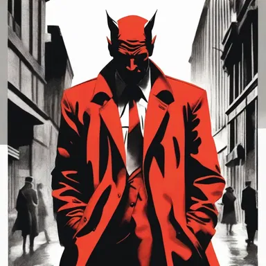 The protagonist of the crime novel was a troubled detective who relied on Red Devil as a means to cope with his personal demons.