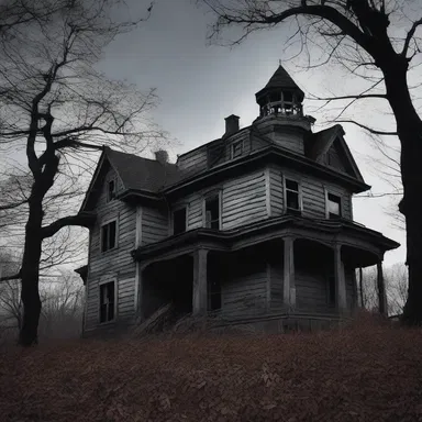 The haunted house seemed to have an eerie atmosphere, as if the spirits themselves had dibs over the souls of the living.