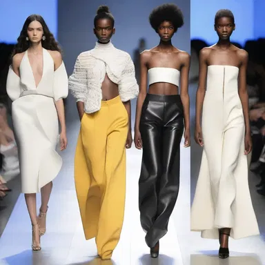 The designer showcased a collection inspired by the birth of new trends and unconventional styles.